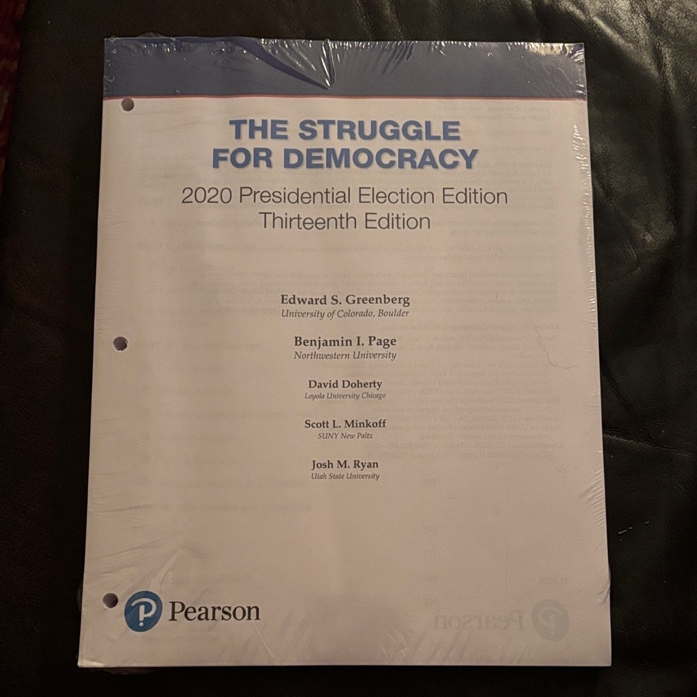 NEW in plastic The Struggle For Democracy 2020 Presidential Election textbook